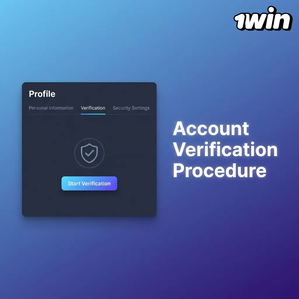 Four-step account verification process: login, data entry, ID upload, and confirmation.