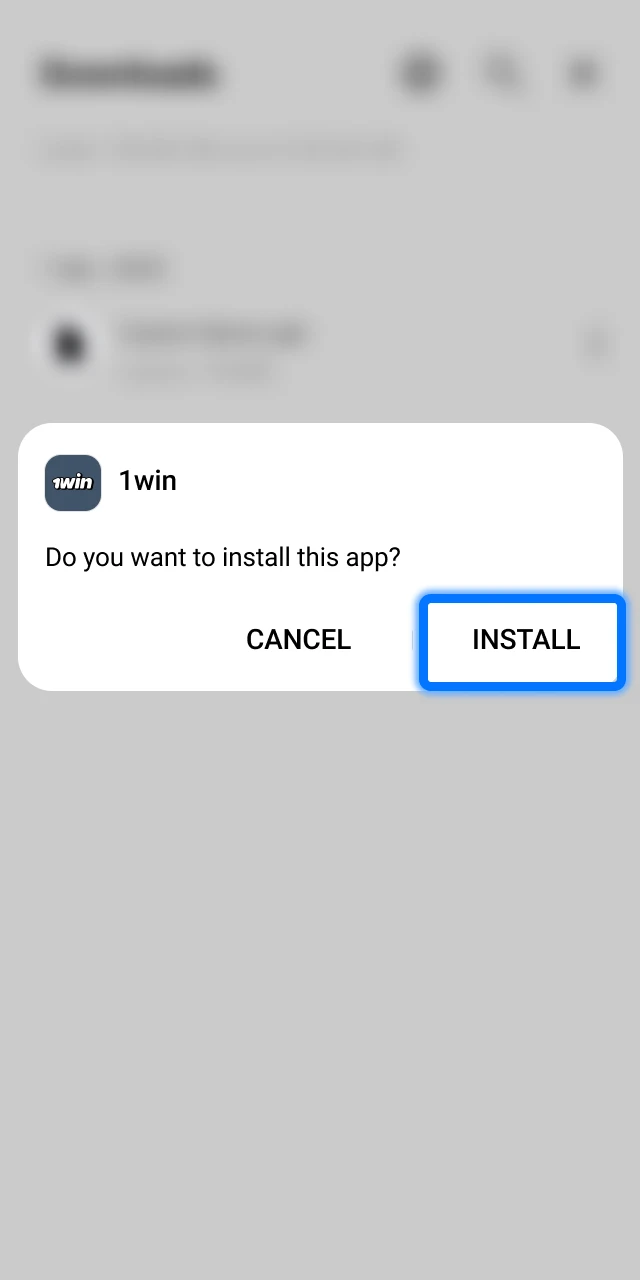 onfirm the installation to apply the new version of the 1win application.